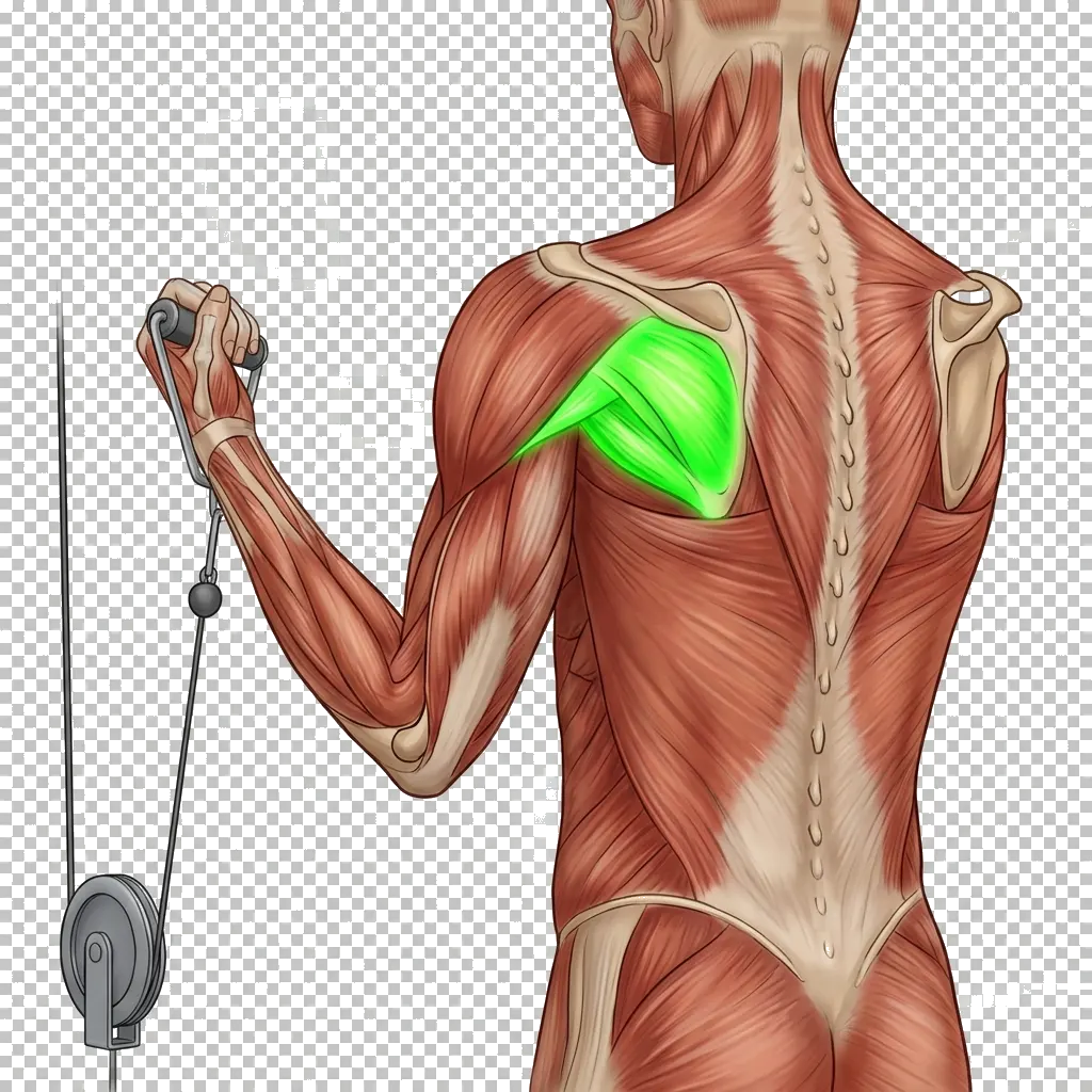 Cable External Rotation 5-frame range-of-motion animation