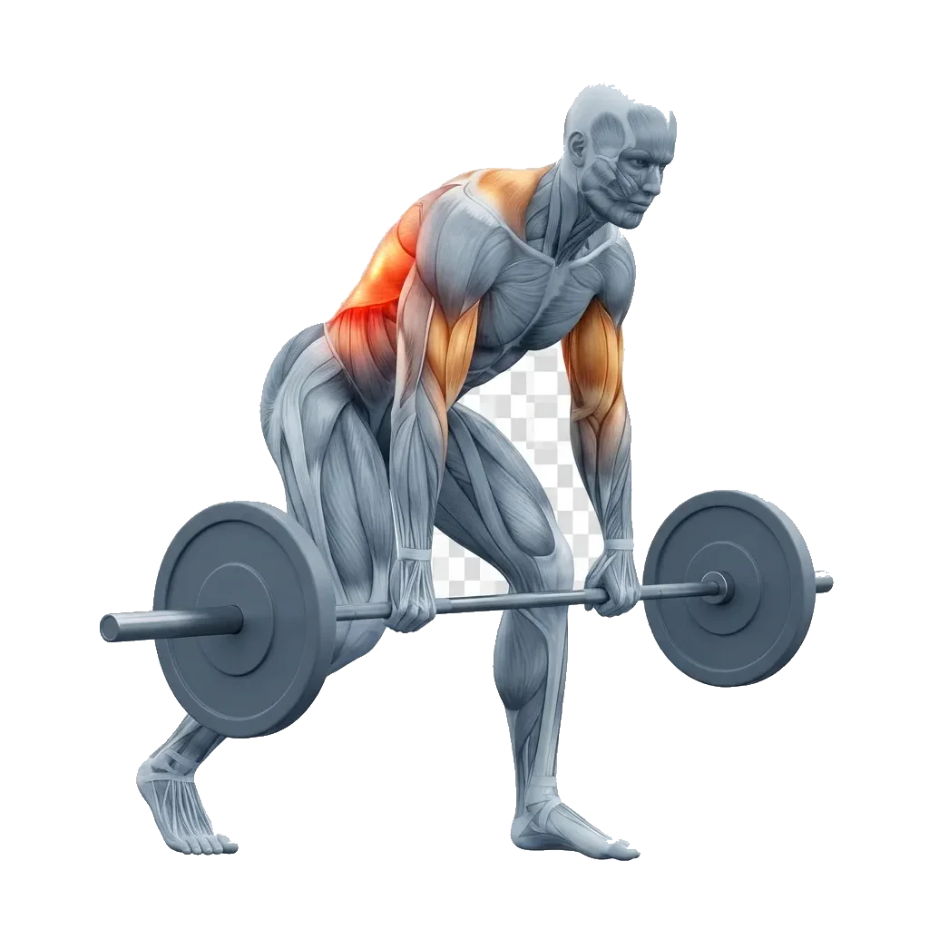 Split-stance dumbbell lat row 5-frame range-of-motion animation
